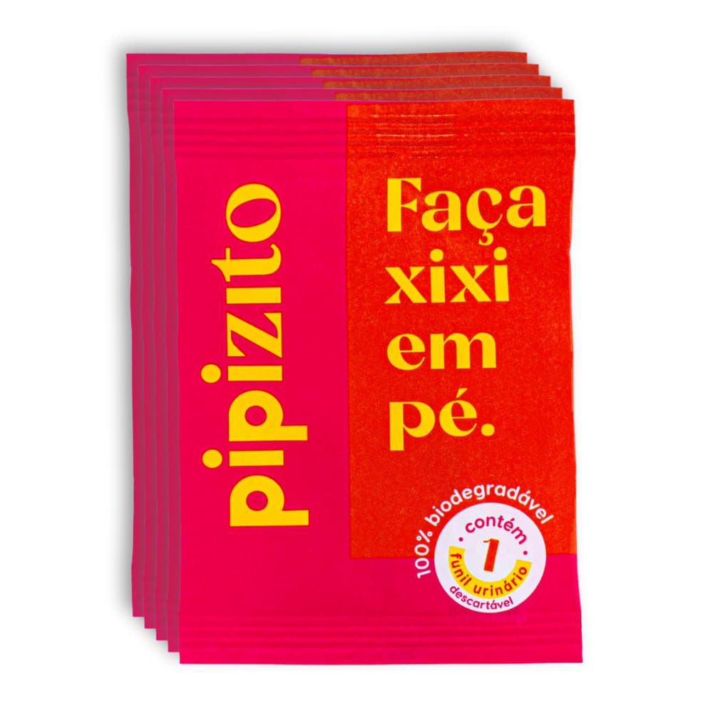 NOVO Pipizito Funil Urinário Descartável - 5 unidades