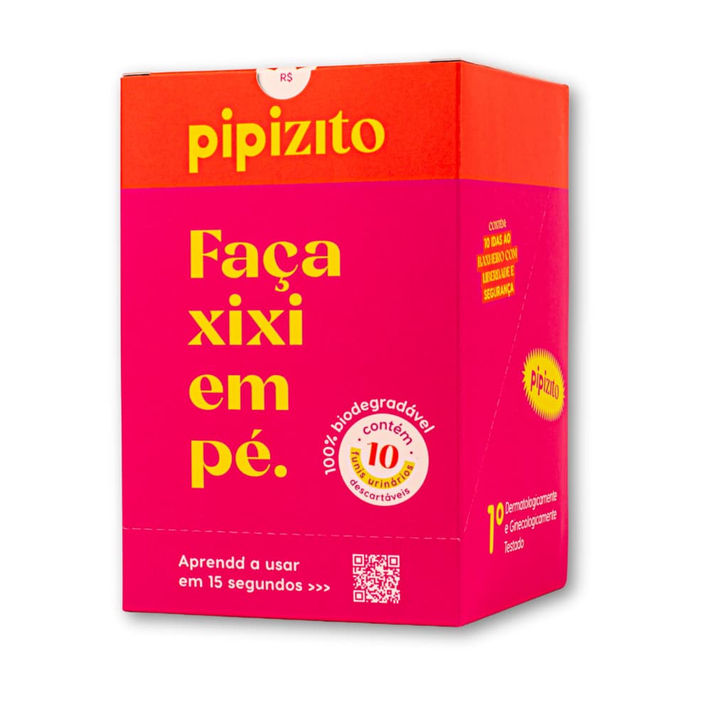 NOVO Pipizito Funil Urinário Descartável - 10 unidades