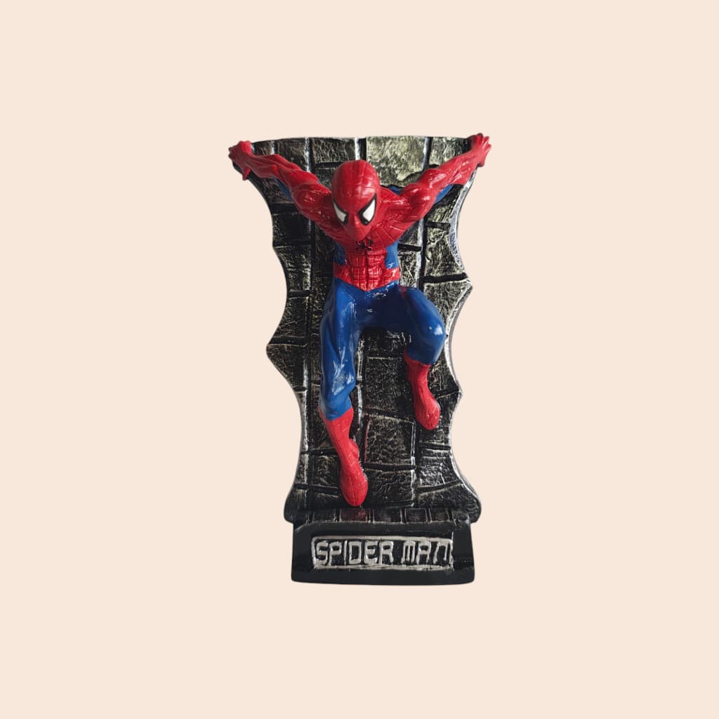 Action Figure Homem Aranha na Parede em Resina 19cm Colecionável Decorativo
