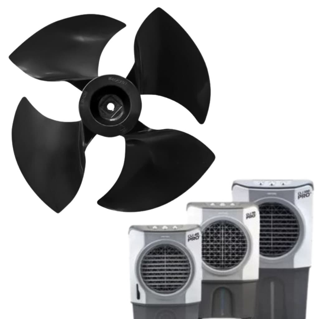 Hélice Para Climatizador Cli Pro 45 70 100 Litros Preto Ventisol Original Universal