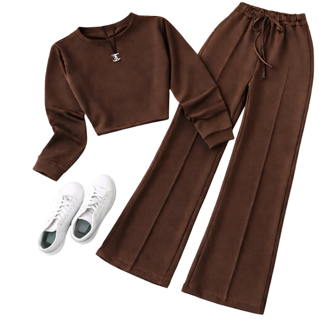 Conjunto Feminino Elegante Casual Moletinho Estilo & Conforto – Look Perfeito para o Frio