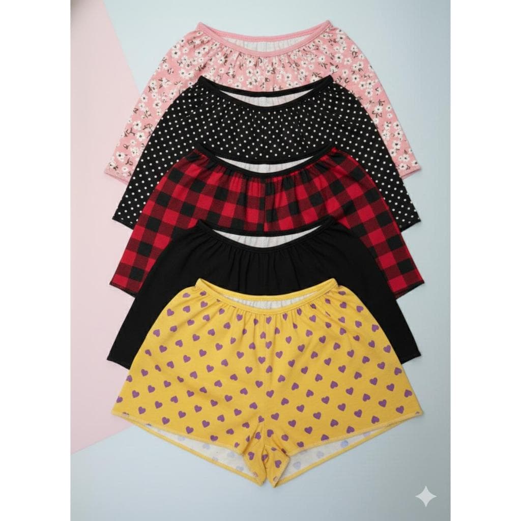 Kit 3 Short Pijama Para ficar em Casa