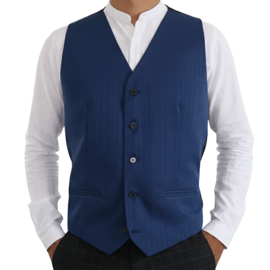 Colete Social Masculino Slim de Luxo C/ Regulagem nas Costas | Microfibra + 8 Cores