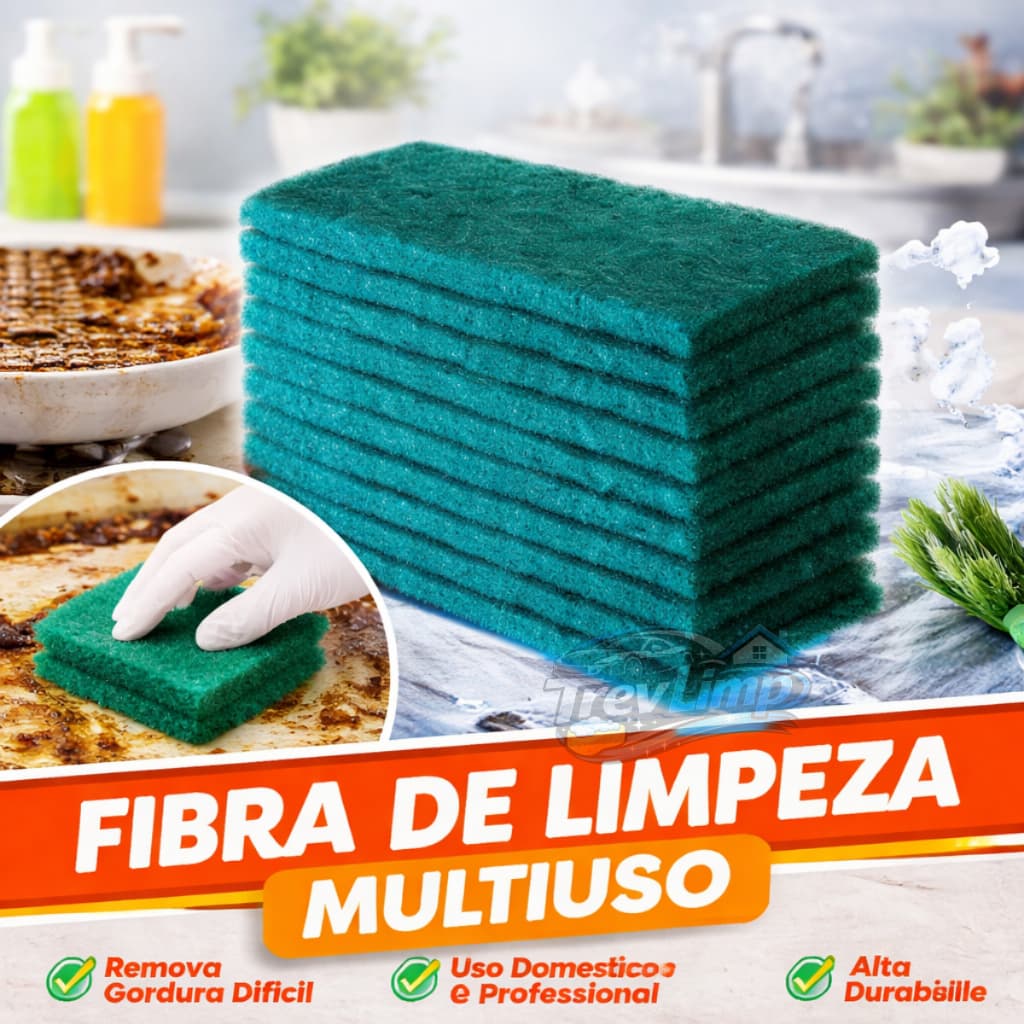 Fibra De Limpeza Verde Buchas Esponjas Uso Geral