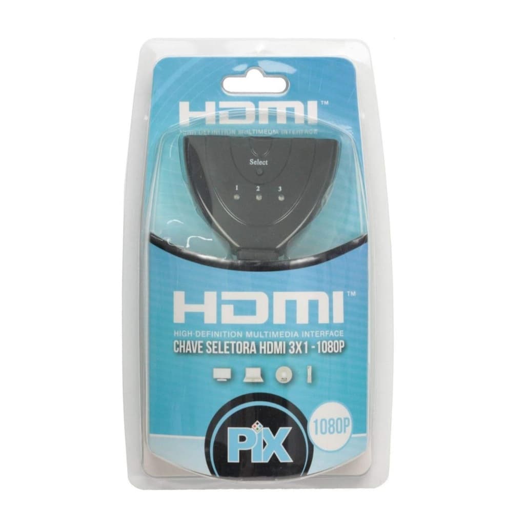 Chave Pix Switch Seletora HDMI 3 em 1 075-0832