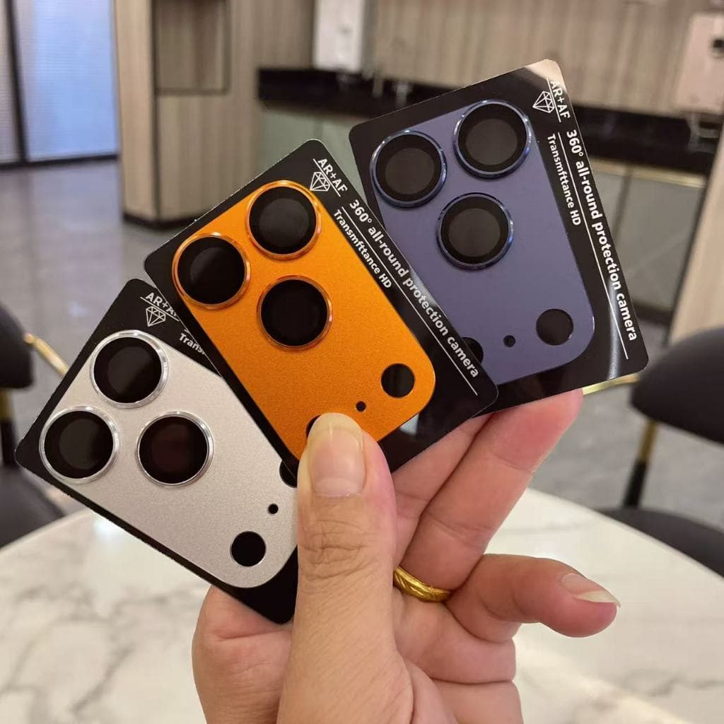 Película de Camera Para IPhone 17 Pro 17 Pro Max Protetor Pelicula Case Laranja Azul