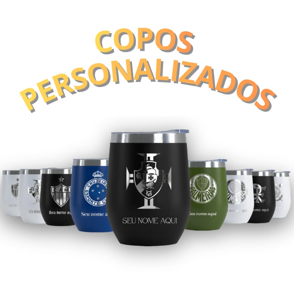 Copos Cuia Térmicos Personalizados Com Time