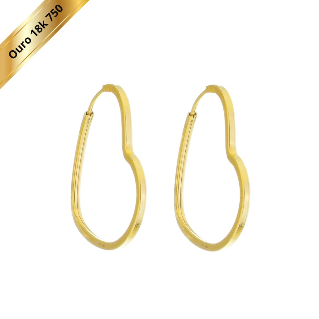 BRINCO CORAÇÃO INFANTIL-ADULTO 13 MM EM OURO 18K 750