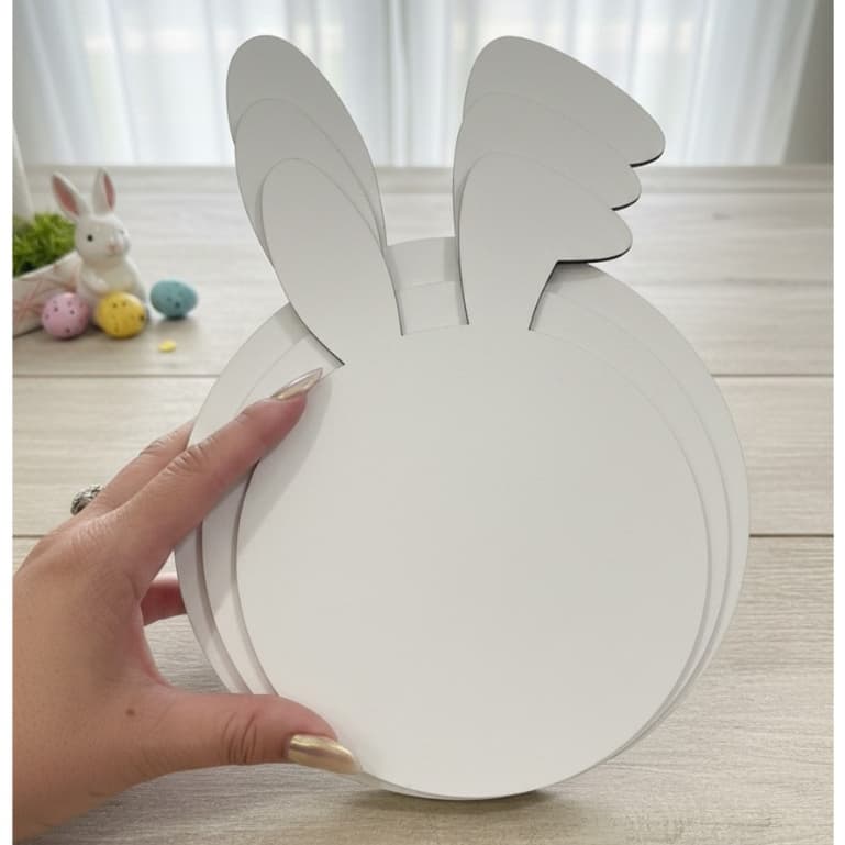 Kit Sousplat Páscoa Base Coelho De Mesa Posta Supla Suplat MDF Decoração