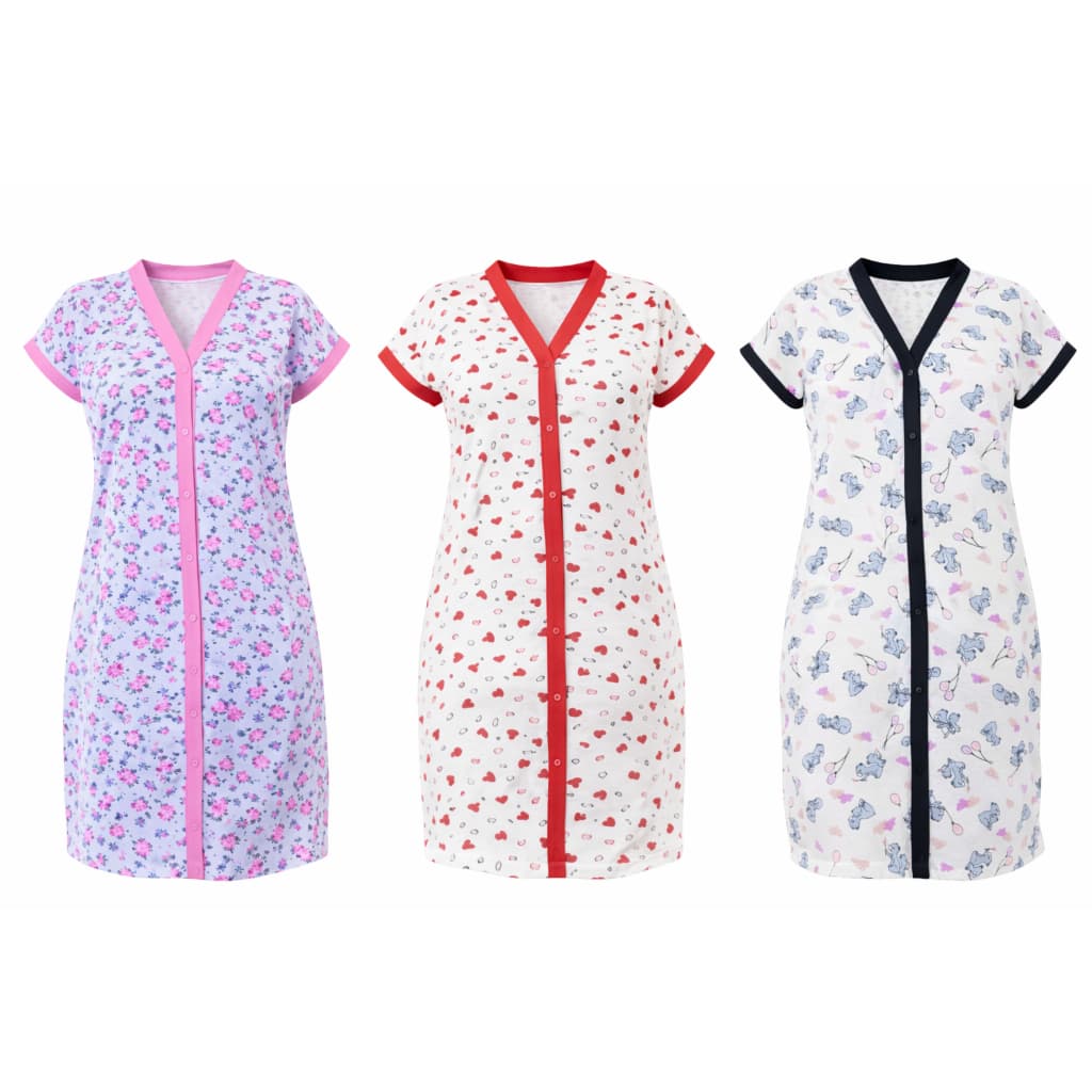 kit 02 Camisolas Amamentação Pos Parto Com botão Abre Facil Ref: 520