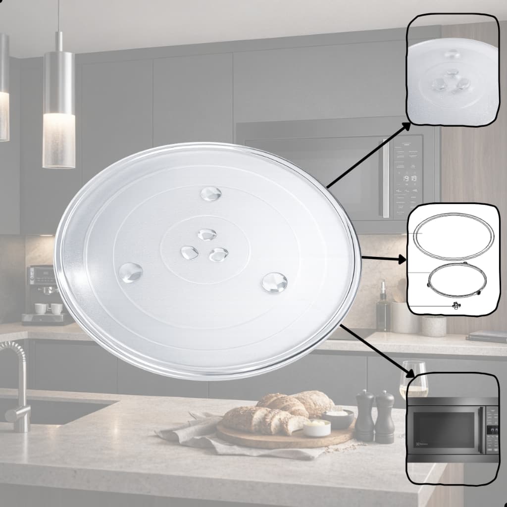 Prato de vidro Microondas Electrolux Mec41 mi41s Mef41 Mb38x Mep41 Mev41 e Bratsemp Bms45 Bmt45