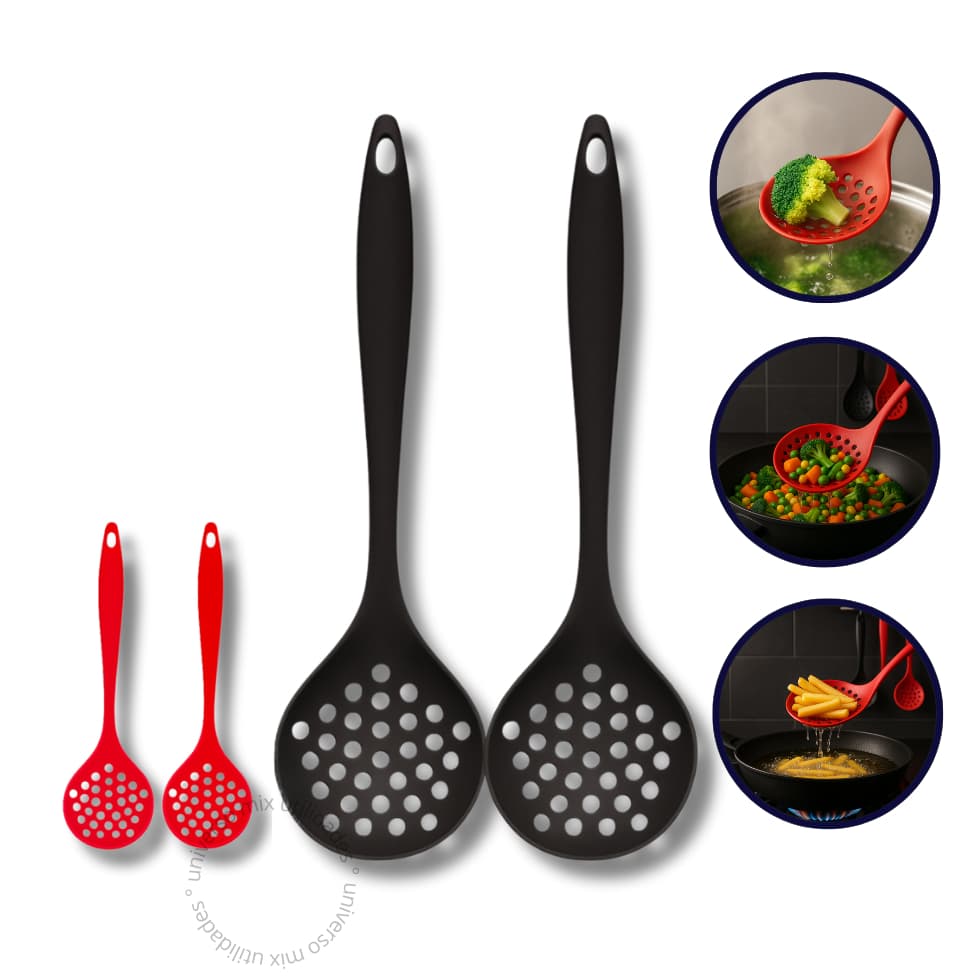 Escumadeira Silicone Premium - 28 Cm