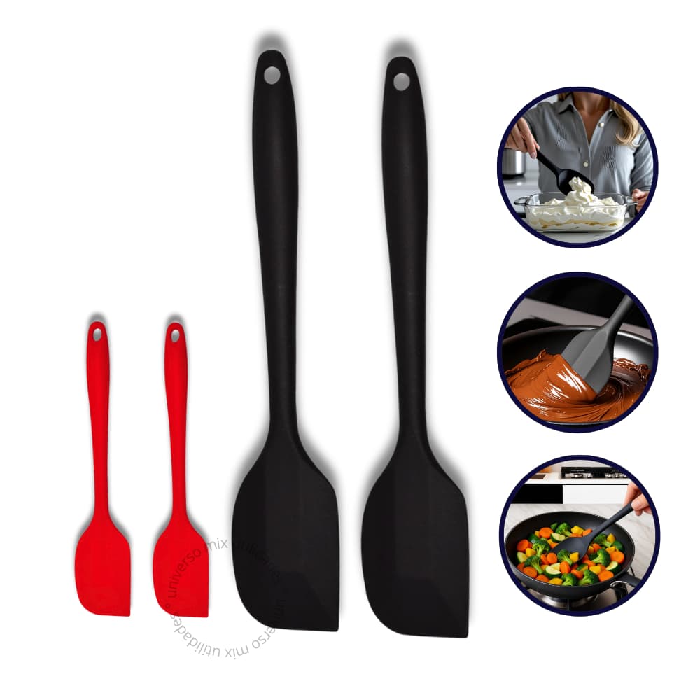 Espátula Pão Duro Silicone Premium - 28 Cm