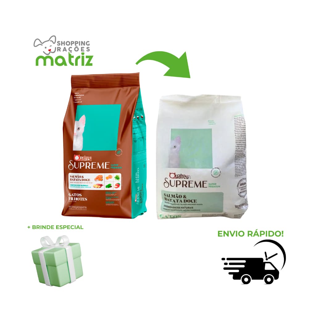Ração Quatree Supreme para Gatos Filhotes Kits de até 3KG