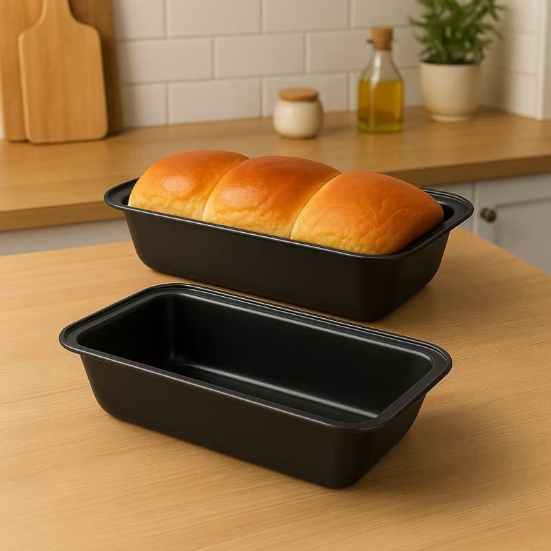 Forma Pão Antiaderente Aço Carbono Bolos Tortas Não Gruda