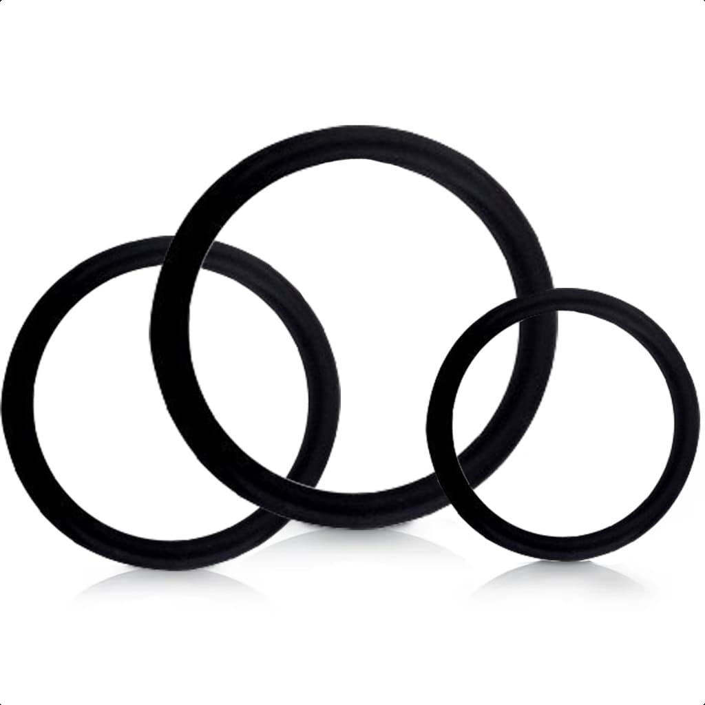 Kit 3 Anéis Peniano Masculino P M G Macio Retarda Prolonga Ereção Ejaculação Sexo Anel Pênis Gozar