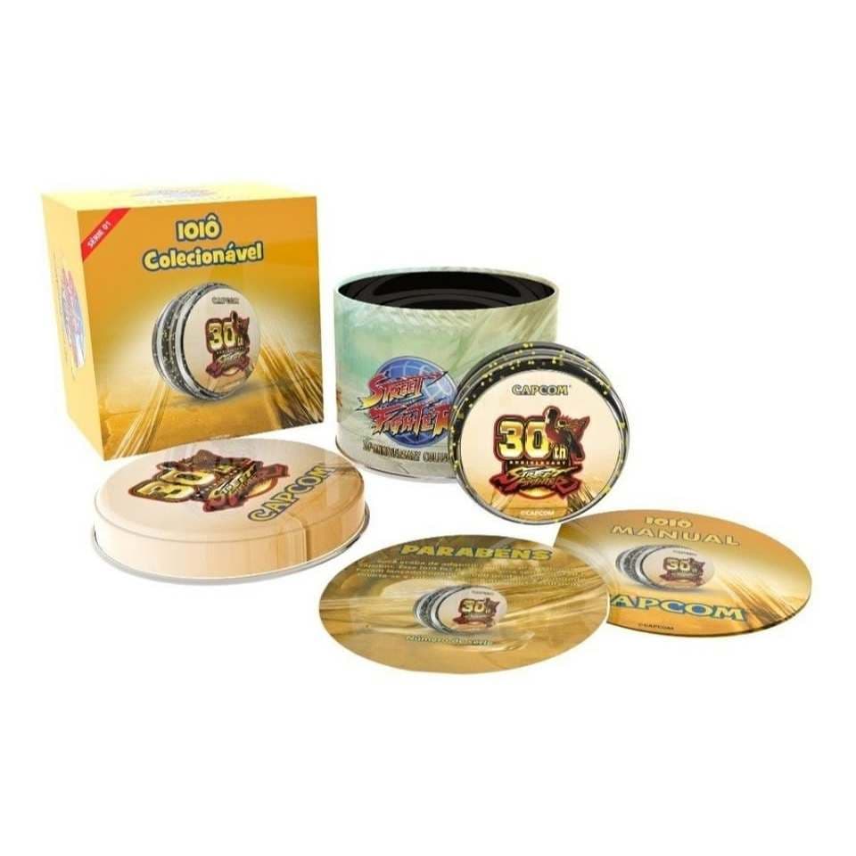 Ioiô oficial CAPCOM (Edição de luxo limitada dos 30 anos do Street Fighter) NOVO e LACRADO
