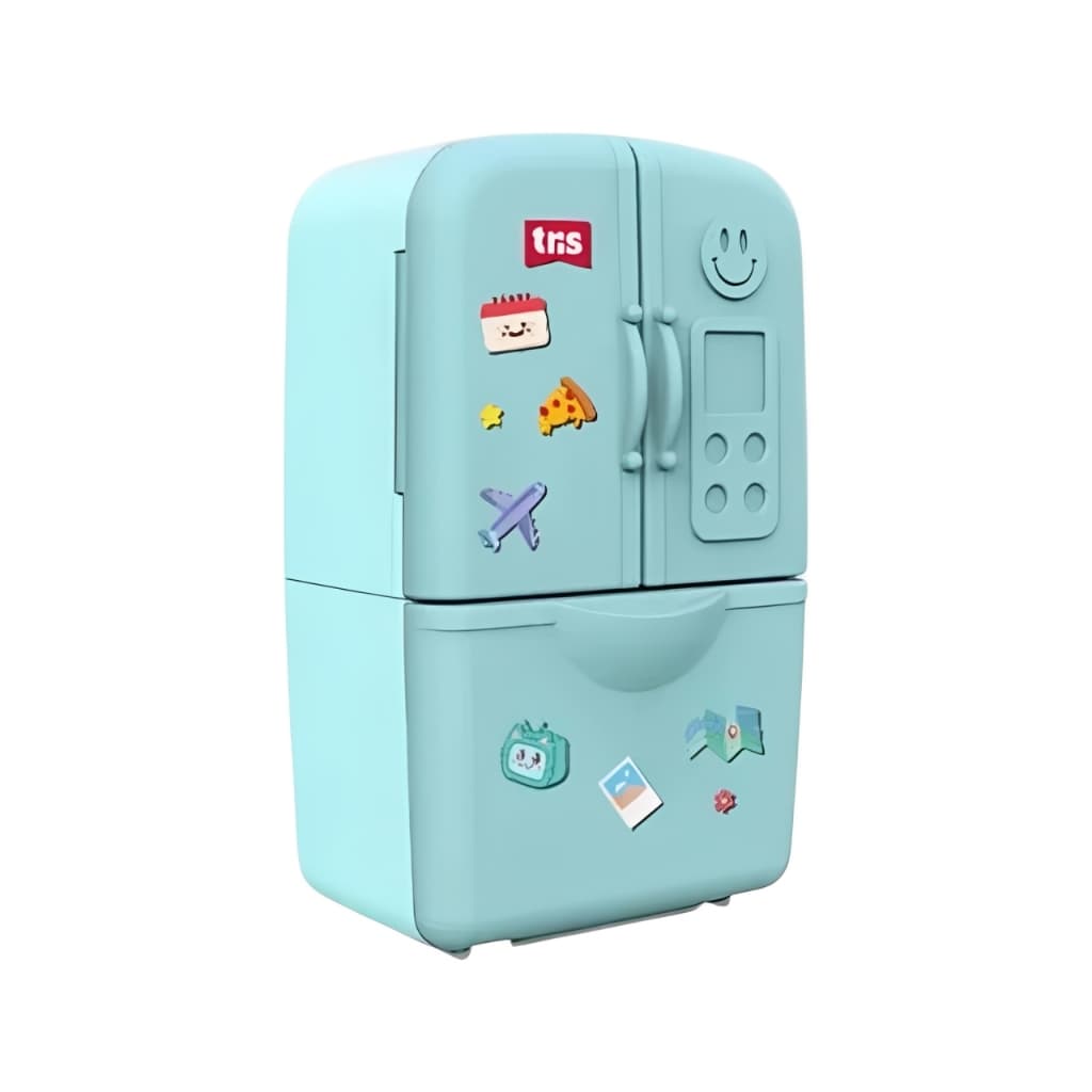 Apontador Geladeirinha Duplo com Depósito e Borracha Frost