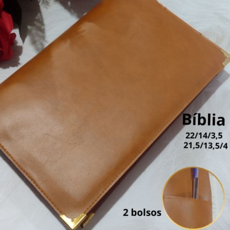 )2️⃣Capa de Bíblia | Sintético | capa removível, capinha de troca, case para Bíblia