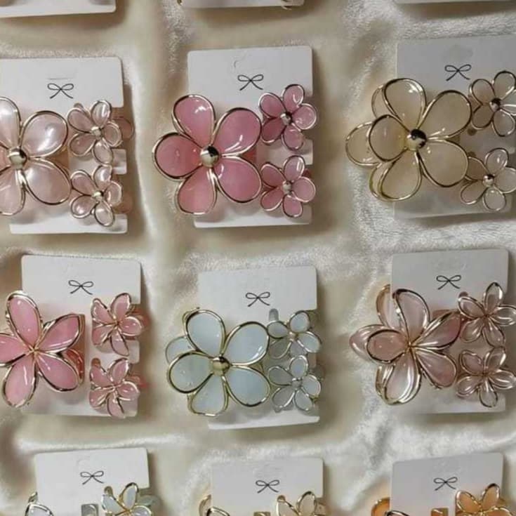 Kit 3  Piranha de Flor (uma grande e duas pequenas)