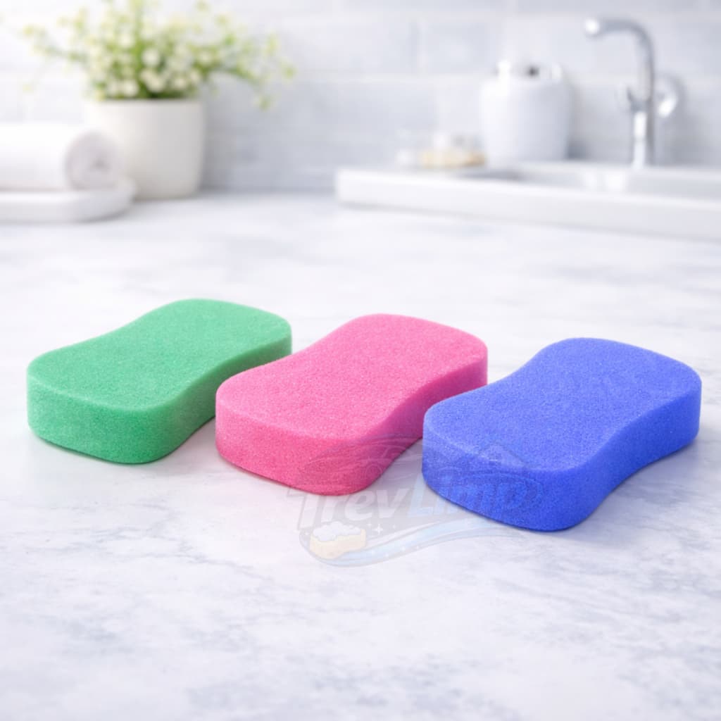 Esponja de Banho Super Macia Corporal | Ideal para Uso Diário - 03 Unidades