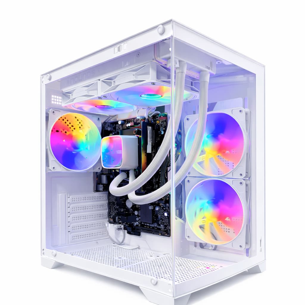 CPU GAMER SNOW AMD RYZEN 7 5700G, 16GB RAM, NVME 500GB, WATERCOOLER 240mm, Gabinete C/3 Fans RGB