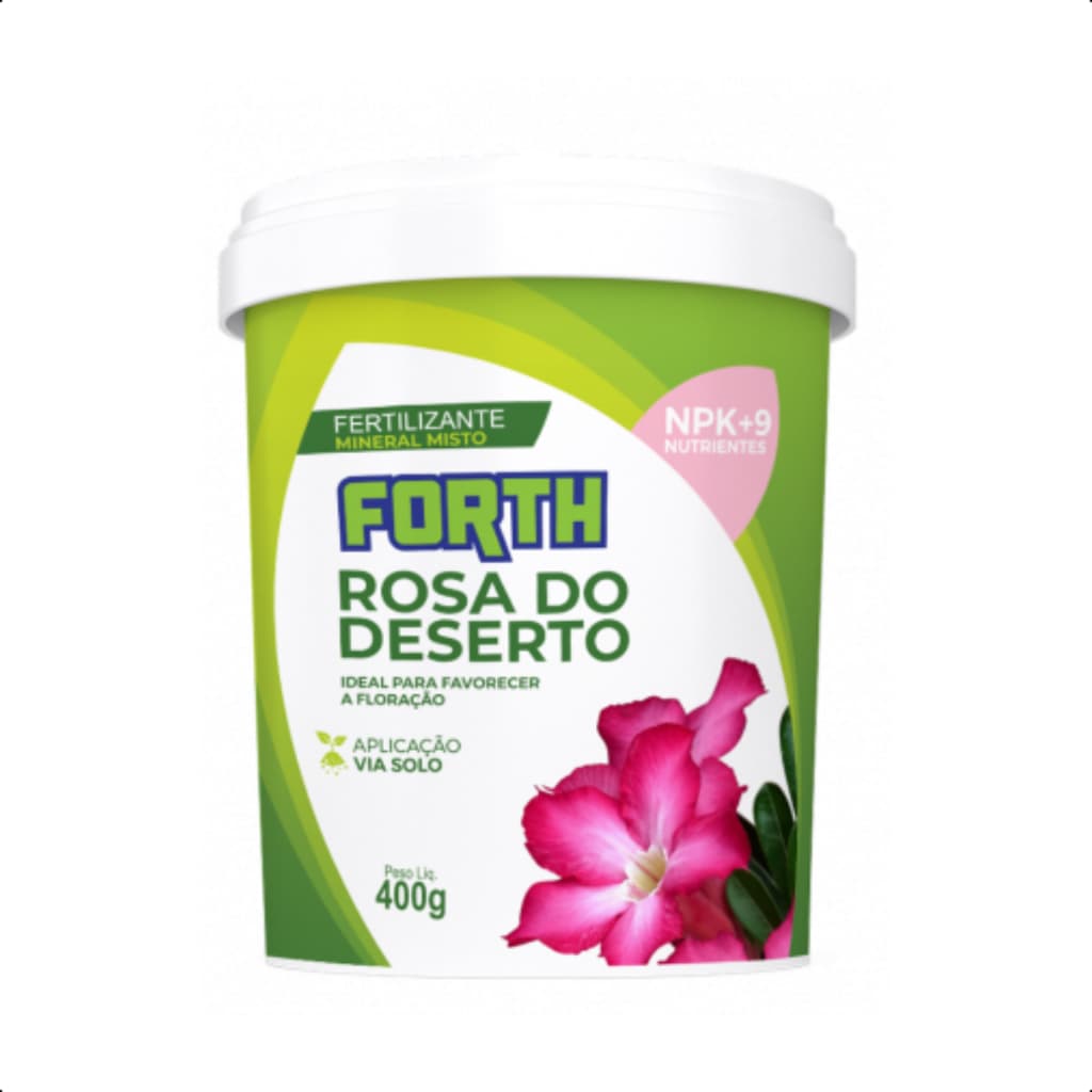 Adubo Fertilizante Forth Rosa Do Deserto Crescimento Floração NPK+