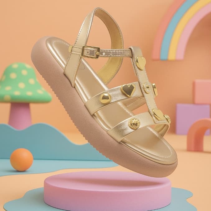 Sandália Infantil Menina Casual Super Leve e Confortável Lançamento