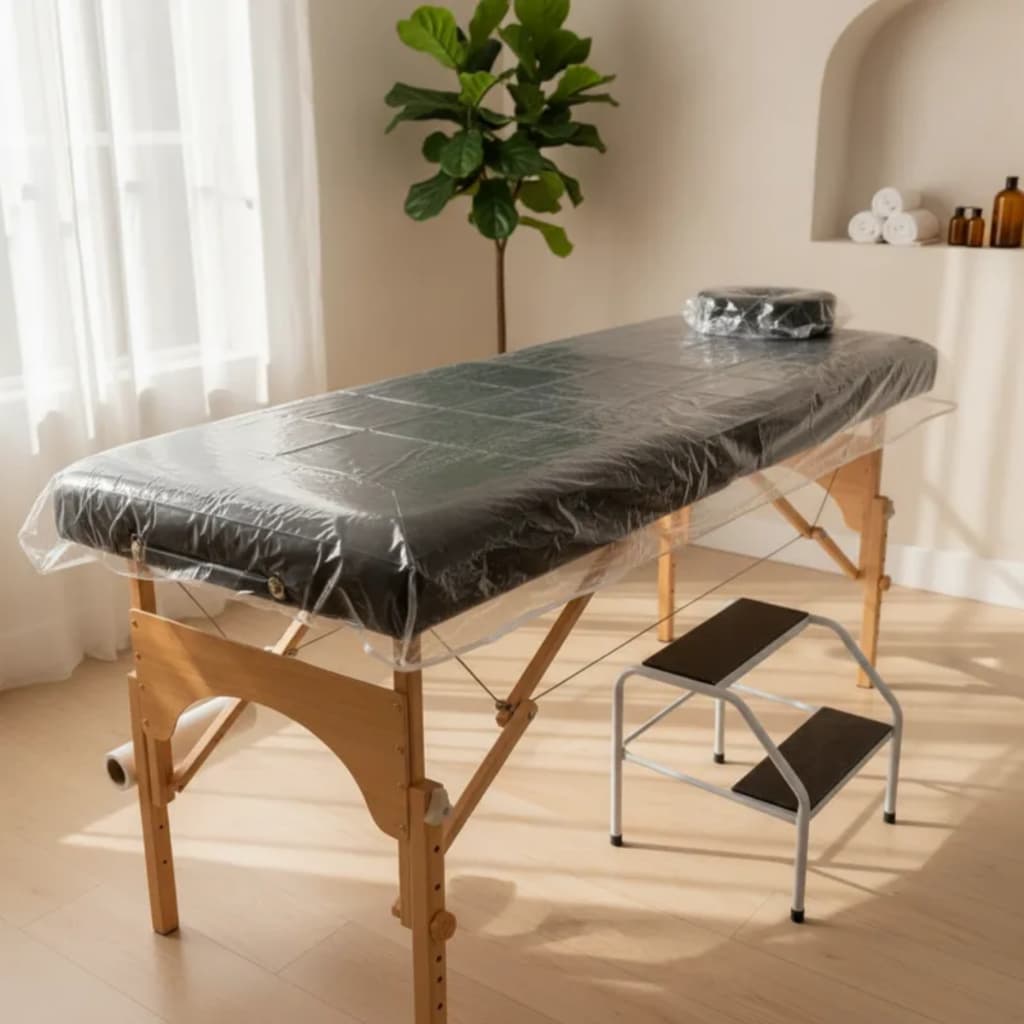 Capa Plástica Para Maca De Massagem, Estética, Spa - Impermeável Cristal Transparente Resistente
