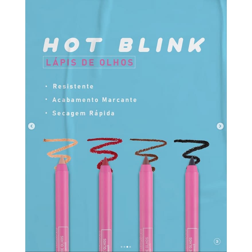 Lapis de Olhos Hot Blink  Apontavel Linha PopStar Ruby Rose HB2402