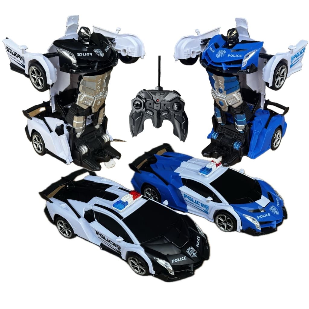 Carro Transformes controle remoto RECARREGAVEL Robô  2 Em 1 com luz e som