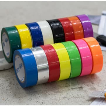 Fita Adesiva Colorida 12mmx10mts trabalho escolar marcação decoração festa balada