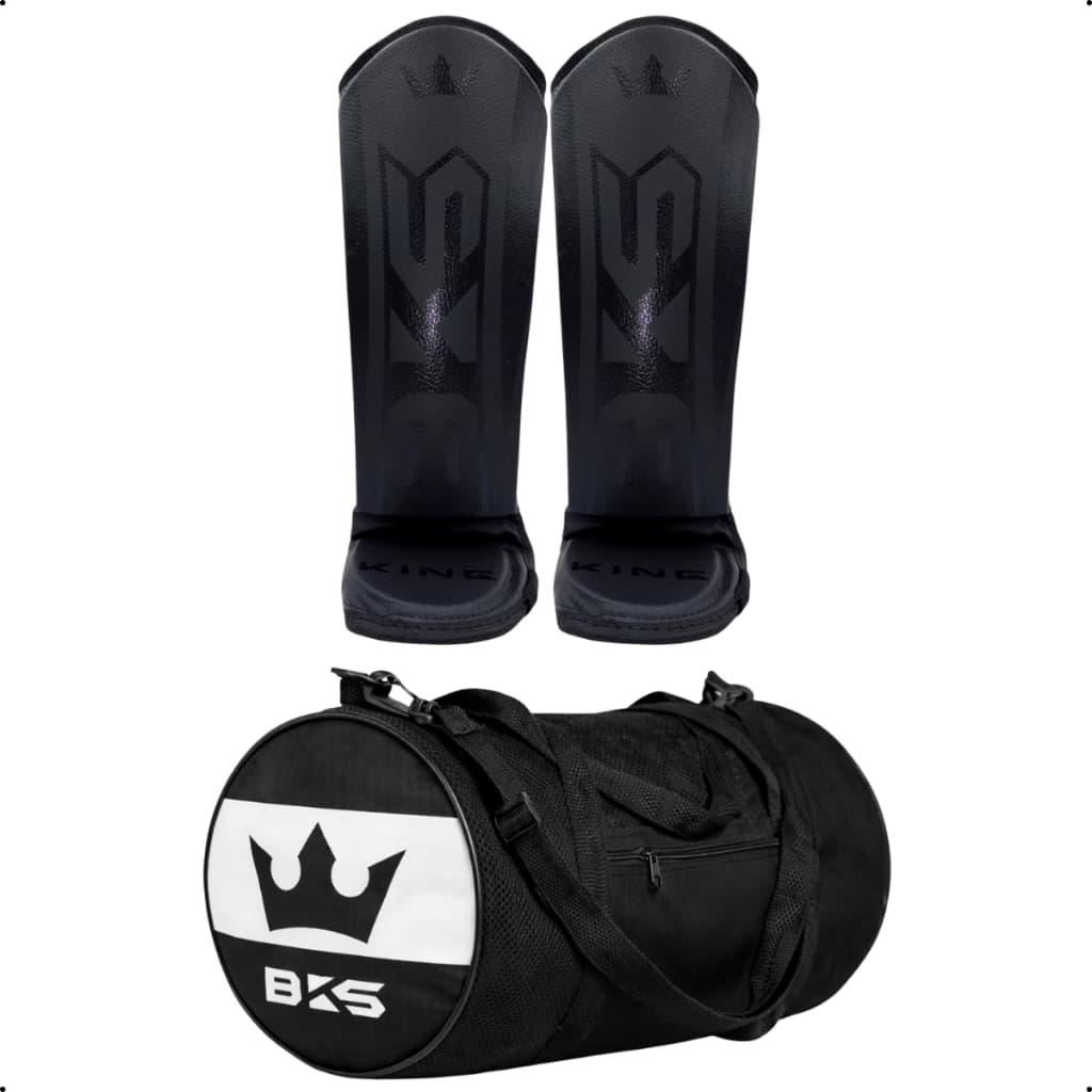 Caneleira Muay Thai Kickboxing Protetor De Canela + Bolsa Academia