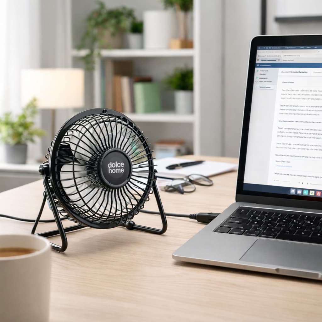 Mini Ventilador Usb Portátil - Ultra Silencioso de Mesa USB Compacto para Escritório