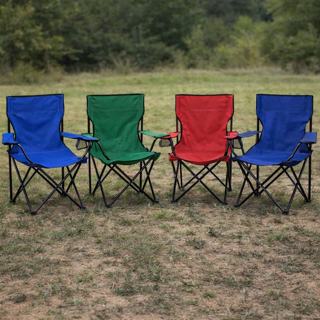 Cadeira Dobrável para Praia e Camping e Pesca com Porta Copos e Bolsa