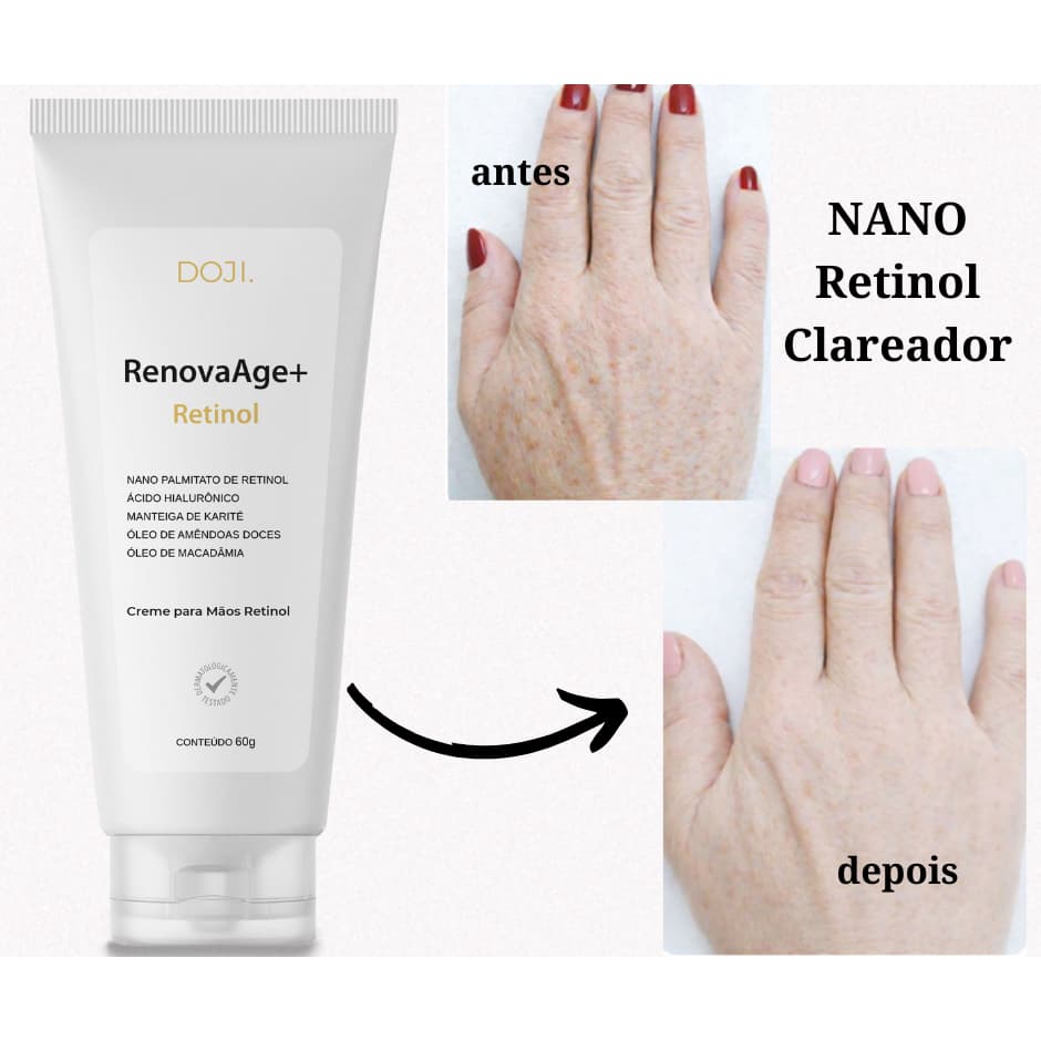 Creme de Mãos Retinol Nano Repair