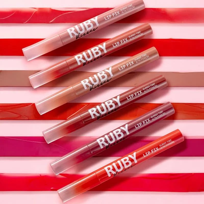 Ruby Kisses - Lip Fix Glossy Tint - ( Cores )