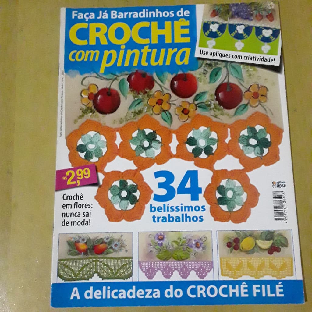 PL61 REVISTA FAÇA JÁ BARRADINHOS DE CROCHÊ COM PINTURA Nº9