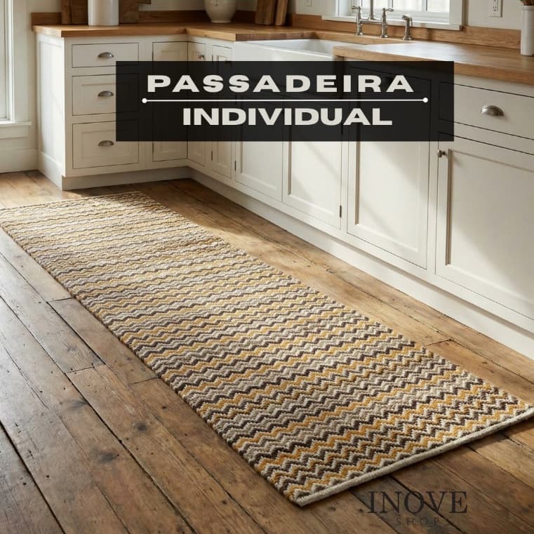 Tapete Passadeira Individual Tecido grosso - Cozinha Quarto Sala Corredor algodão Lavável Máquina
