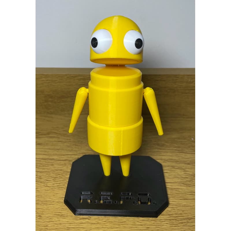 Boneco Articulado Repo Robo Ferro Velho Do Jogo R.e.p.o. já com a Base.