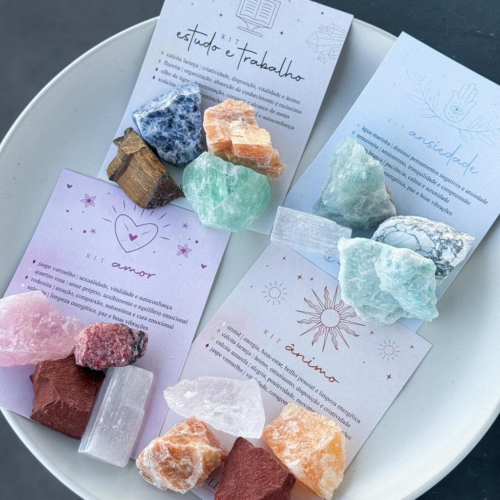 KIT PEDRAS NATURAIS - Escolha o Kit que você está precisando