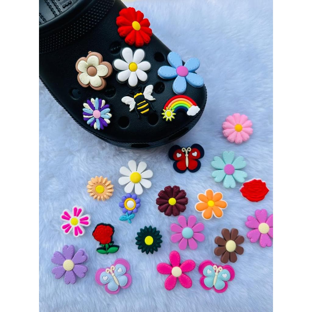 04 a 10 Pins/Bottons  Emborrachados Para Babuche - Jardim Encantado