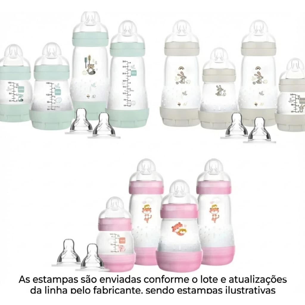 Kit 2 Mamadeiras Easy Start Set 130/260ml - MAM