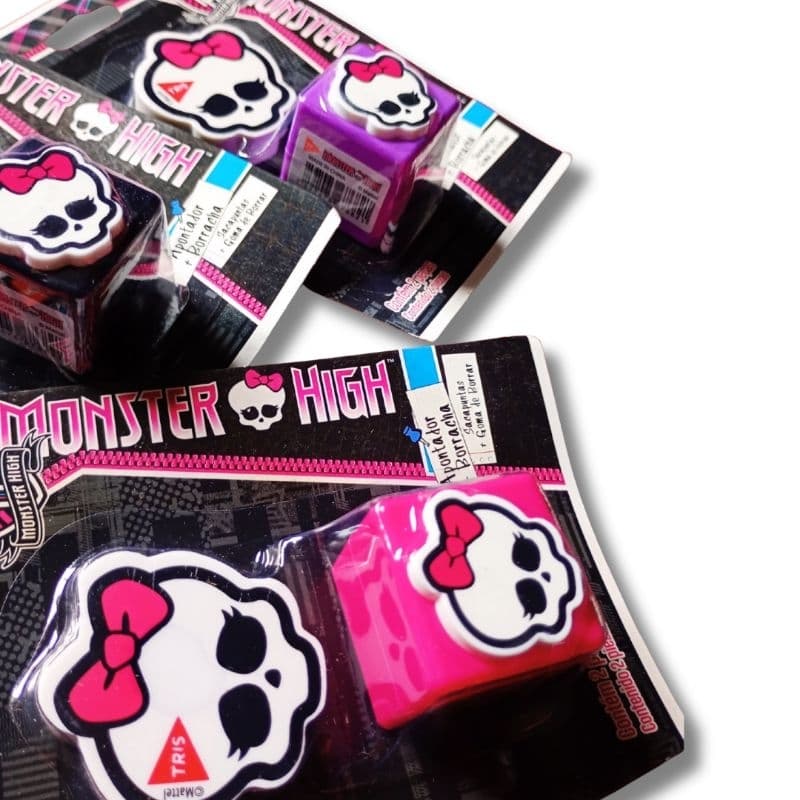 Apontador e Borracha Monster High - Kit 2 peças - Tris