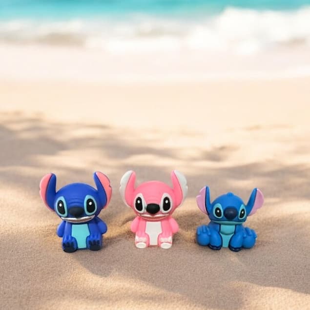 Apontador Fofos com vários personagens - Unicórnio Panda Dino Angel Arco-iris