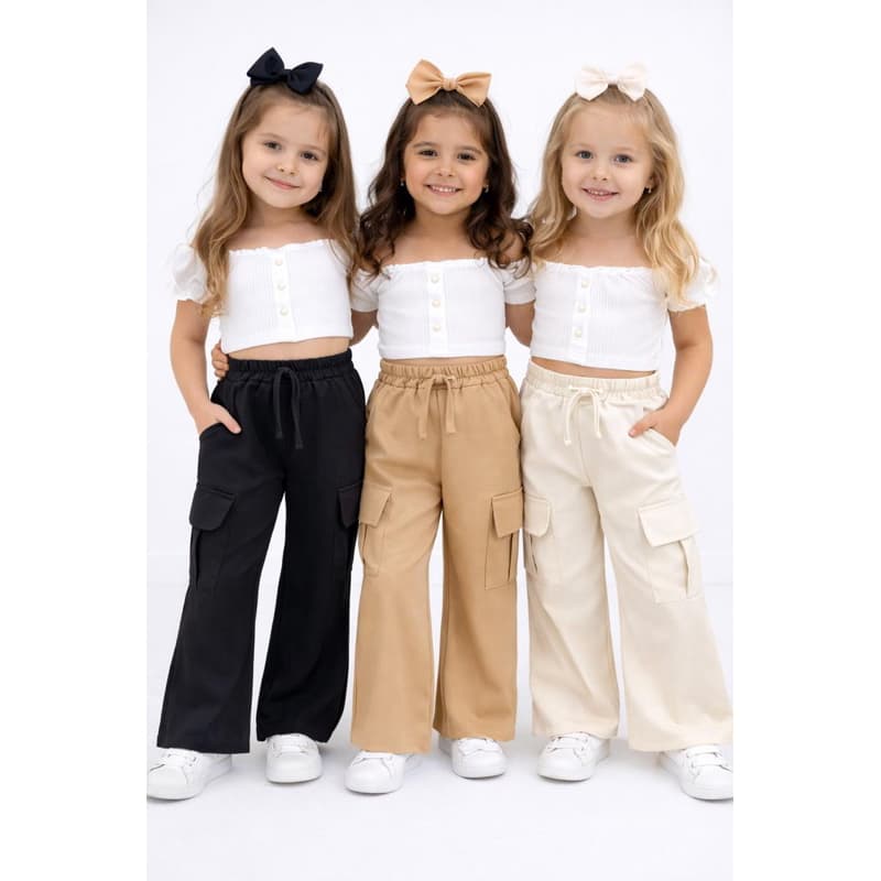 Calça Alfaiataria Infantil e Juvenil 4 a 16 Anos Moda Blogueirinha Wide Leg