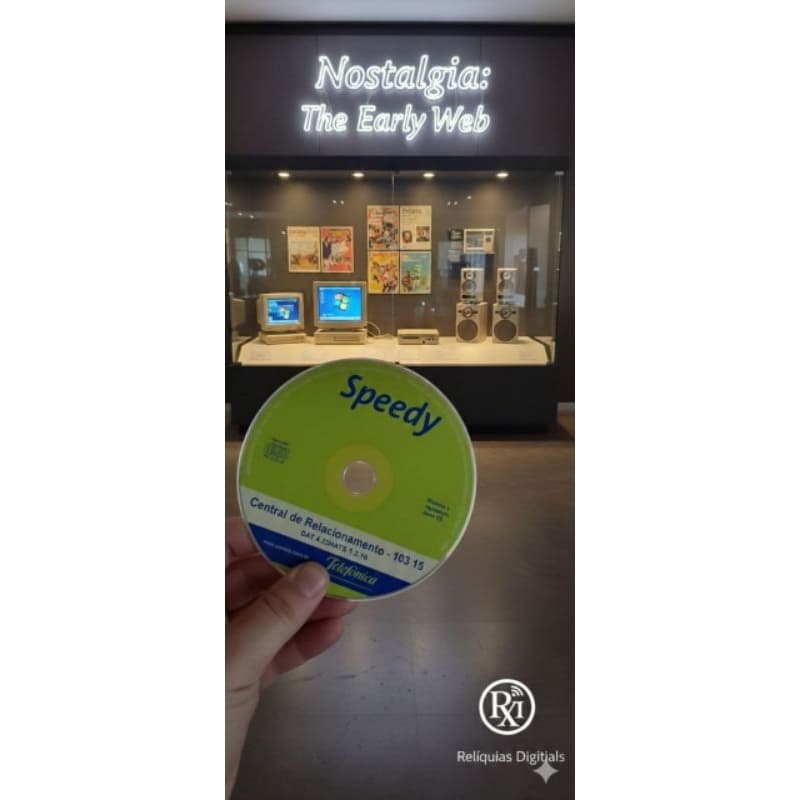 Antigo Cd De Instalação Speed Telefônica Colecionador (Usado)