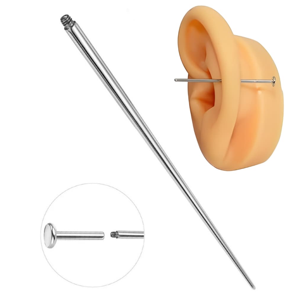 Taper Passa Piercing Nariz em Aço Cirúrgico Nao Machuca e Facilita a Colocação