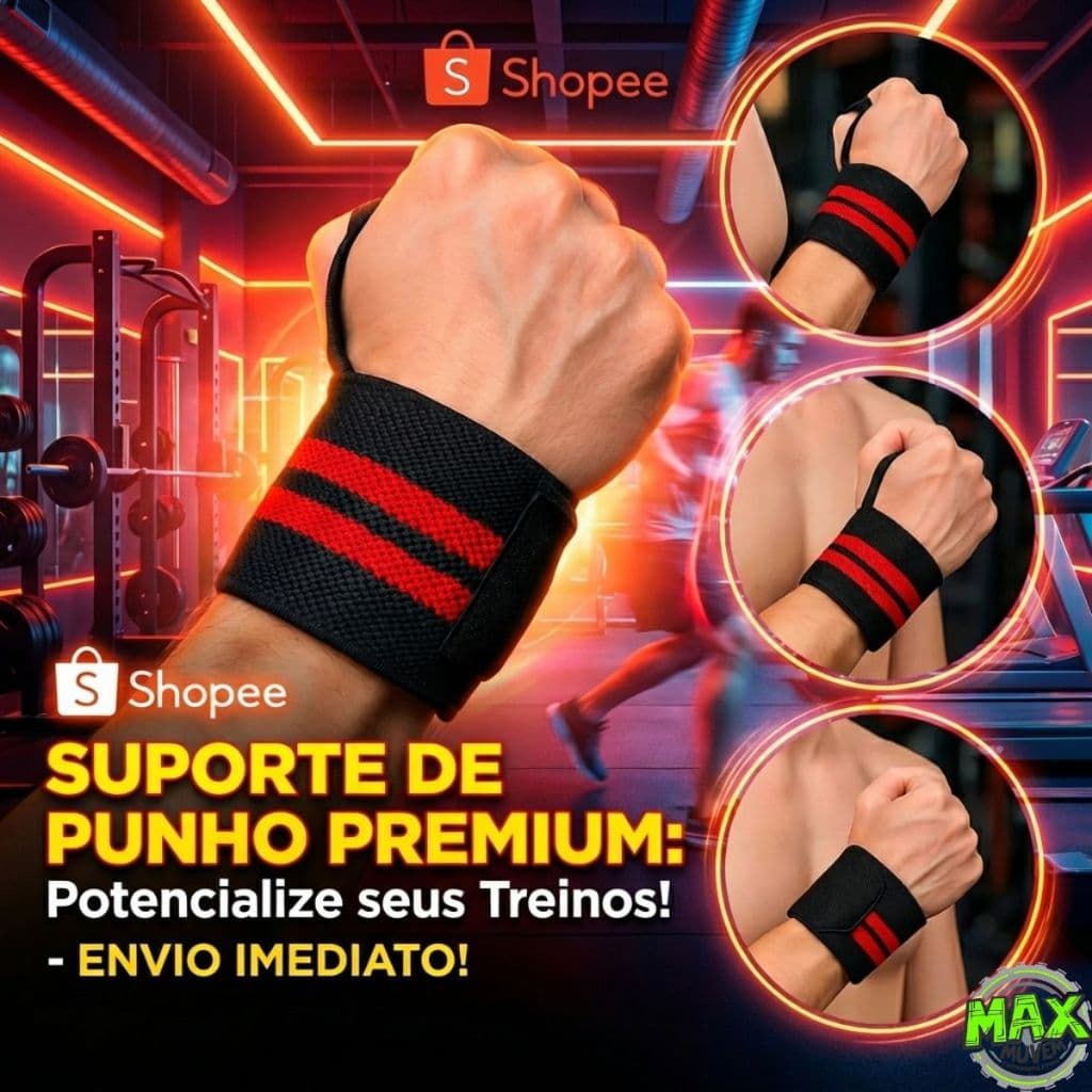 Munhequeira Elástica e Pulso Elástica Ajustável Alivia Dor Bilateral Ciclismo, Academia, Crossfit