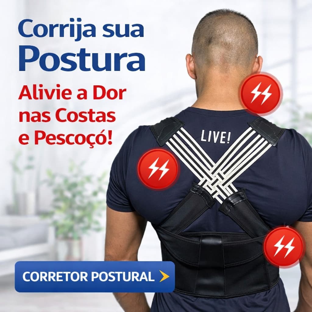 Colete Corretor de Postura Modelador – Compressão Confortável